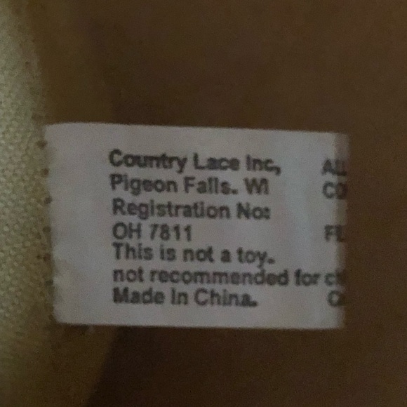 Primitive COUNTRY LACE Tea Stained Snowman Christmas Decor 6” - Picture 5 of 9